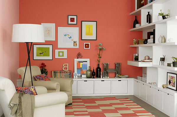 Color coral en paredes: 30 ideas para pintar la casa con color coral - Mil  Ideas de Decoración