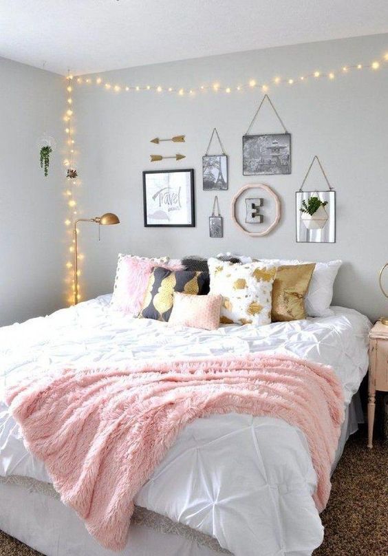 10 ideas para decorar el dormitorio con guirnaldas de luces - Mil Ideas de  Decoración