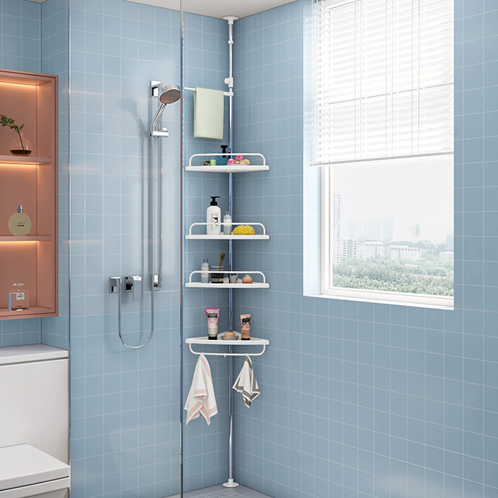 Orden en la ducha: 15 estantes y estanterías sin agujeros para duchas y  bañeras - Mil Ideas de Decoración