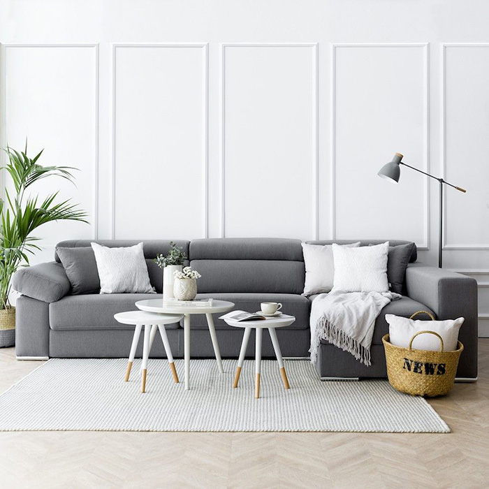 Cómo combinar un sofá gris: Colores para pared y cojines